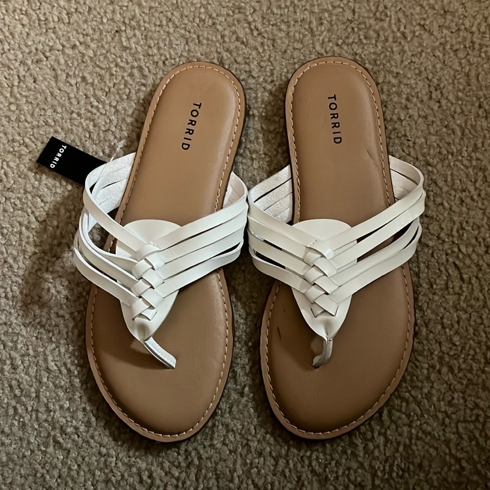 NWT White sandals